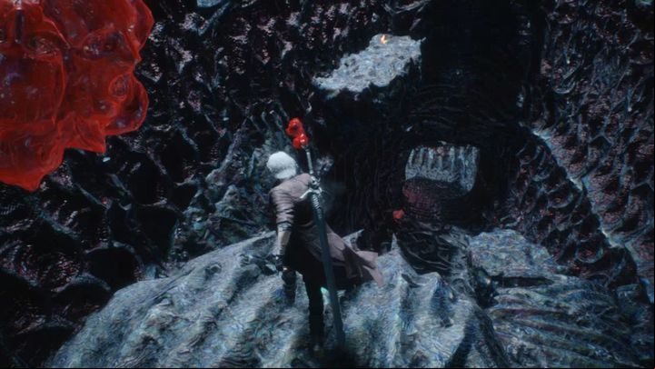 Dante comes across retractable platforms - jump on them when they are out - Mission 10 - Awaken | Devil May Cry 5 walkthrough - Main story missions - Devil May Cry 5 Guide