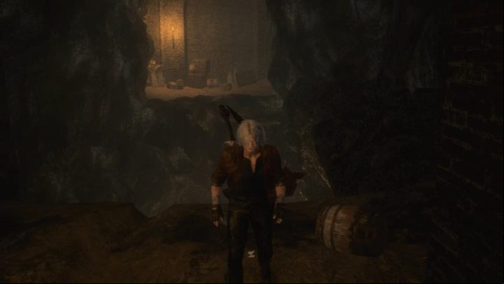 In the underground run ahead, take the stone steps and turn around - Mission 12 - Yamato | Devil May Cry 5 walkthrough - Main story missions - Devil May Cry 5 Guide