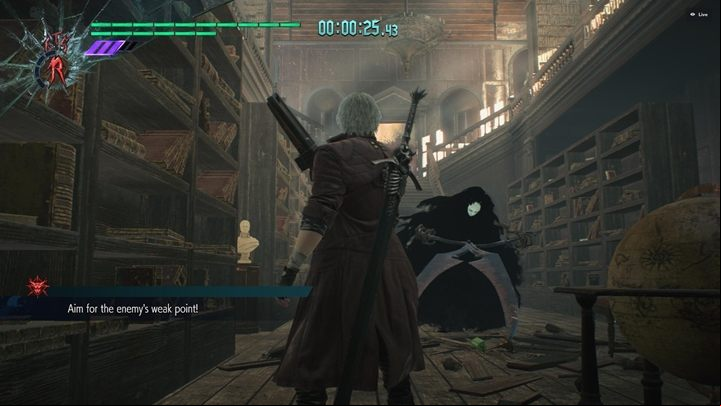 The objective is rather difficult - you need to disarm a Death Scissors and kill it with one shot - Secret Mission 07 walkthrough for Devil May Cry 5 - Secret missions - Devil May Cry 5 Guide
