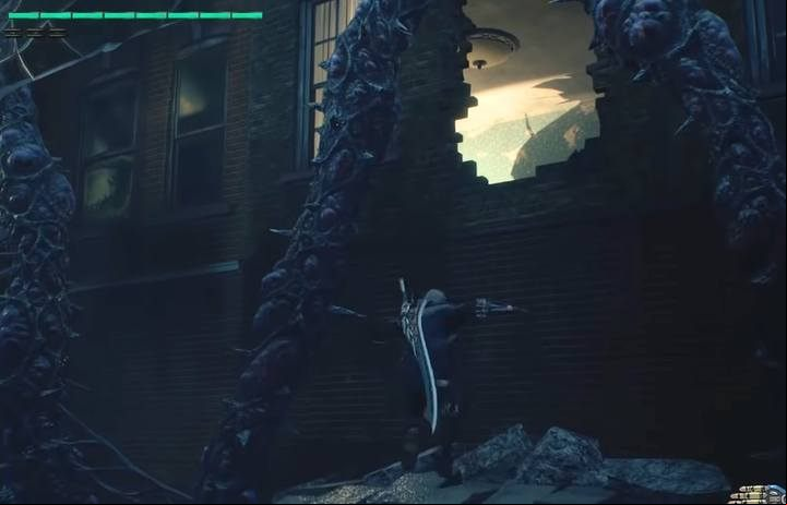 Enter the building through the hole in the wall. - List of trophies and achievements of Devil May Cry 5 - Appendix - Devil May Cry 5 Guide