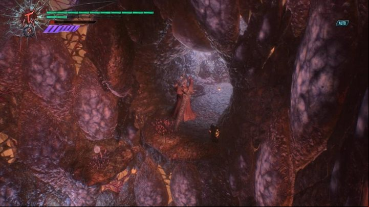 Jump into the large hole in the ground - Mission 16 - Diverging Points - Dante | Devil May Cry 5 walkthrough - Main story missions - Devil May Cry 5 Guide