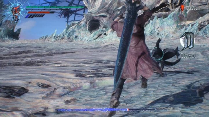Start the fight by using Trickster - leap towards the enemy and attack him - Mission 19 - Vergil | Devil May Cry 5 walkthrough - Main story missions - Devil May Cry 5 Guide