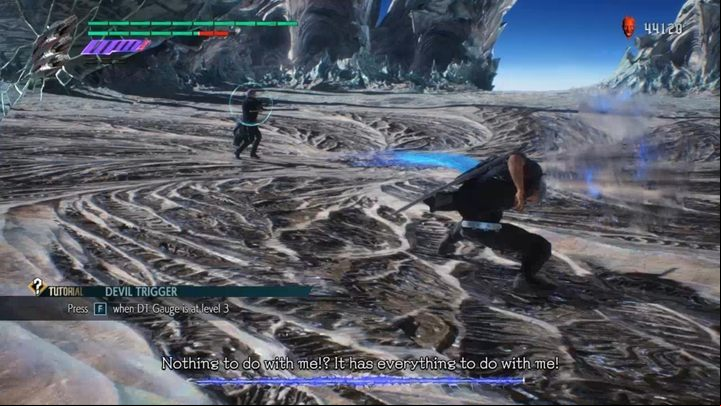 Nero has unleashed his full power and now confronts Vergil - Mission 20 - True Power | Devil May Cry 5 walkthrough - Main story missions - Devil May Cry 5 Guide