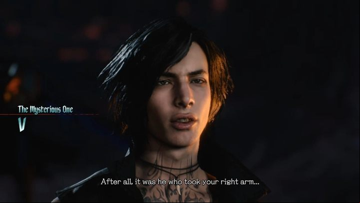 V is a new character in the series - shes very mysterious and hard to read her intentions - Devil May Cry 5 Guide