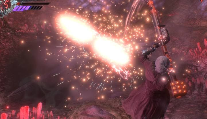 Double Kalina Ann deals huge damage in a straight line. - Dantes weapons in Devil May Cry 5 - Dante - Devil May Cry 5 Guide