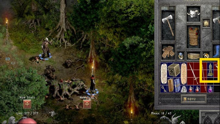 To start The Golden Bird quest, you have to explore the location, Spider Forest - Diablo 2 Resurrected: Golden Bird - walkthrough - Act 3 - Diablo 2 Resurrected Guide