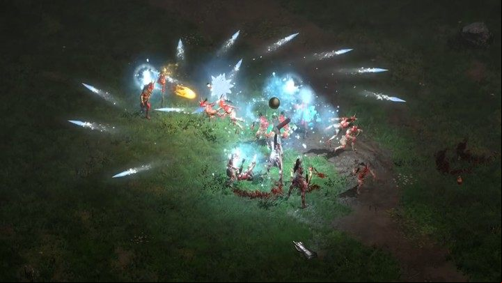 The Sorceress's close combat often comes down to eliminating the nearest enemies. - Diablo 2 Resurrected: Sorceress - general information - Sorceress - Diablo 2 Resurrected Guide