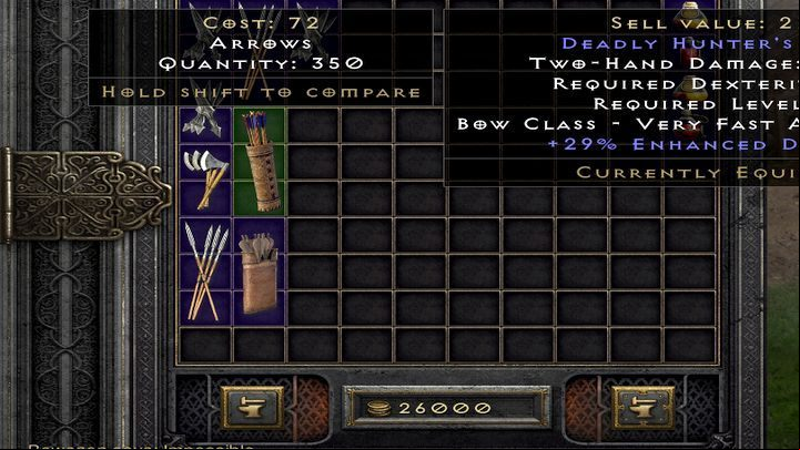 When your weapon runs out of ammo, you won't be able to use it - Diablo 2 Resurrected: Weapon ammo - how to replenish? - FAQ - Diablo 2 Resurrected Guide
