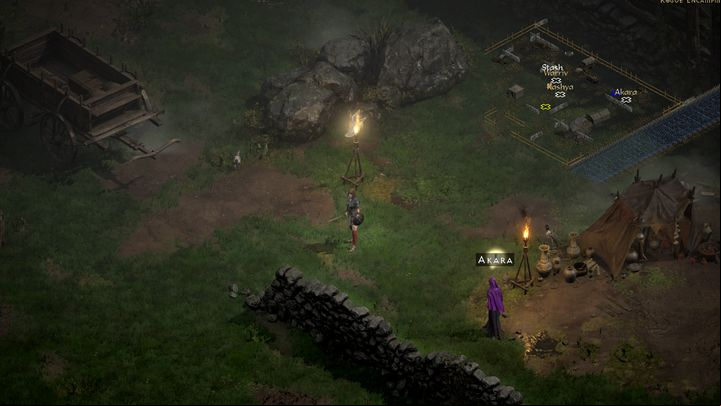 An NPC who has a task for you and wants to talk to you has an exclamation point over their head - Diablo 2 Resurrected: Den of Evil - walkthrough - Act 1 - Diablo 2 Resurrected Guide