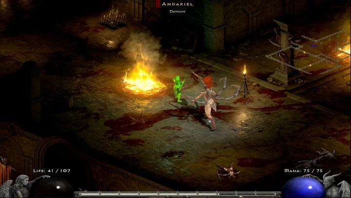Andariel is fought in the third room on the fourth floor of the Catacombs - make sure to clear out the two previous rooms - Diablo 2 Resurrected: Sisters to the Slaughter - walkthrough - Act 1 - Diablo 2 Resurrected Guide