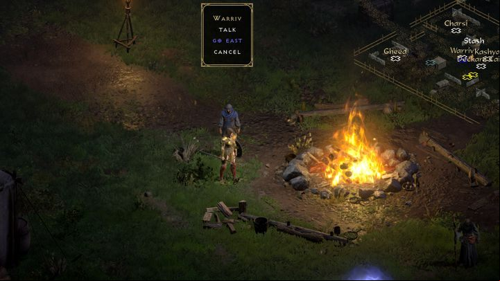 To begin the new Act talk to Warriv in the Rogue Encampment - Diablo 2 Resurrected: Sisters to the Slaughter - walkthrough - Act 1 - Diablo 2 Resurrected Guide