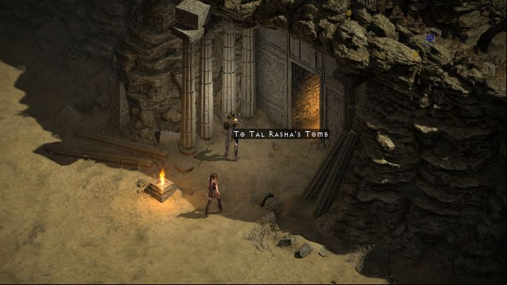 By opening your journal and selecting the Seven Tombs quest - as long as you've talked to Cain beforehand - you'll see a symbol of the tomb containing an altar and the boss chamber - Diablo 2 Resurrected: Seven Tombs - walkthrough - Act 2 - Diablo 2 Resurrected Guide