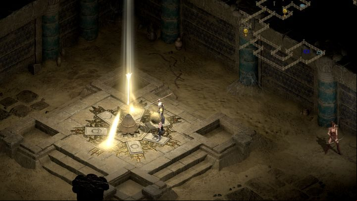 In the correct tomb, you'll find a chamber with an altar - Diablo 2 Resurrected: Seven Tombs - walkthrough - Act 2 - Diablo 2 Resurrected Guide