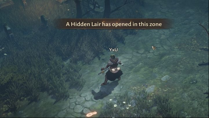 Lairs open to all players and you are informed about this fact by a message in the center of the screen - Diablo Immortal: Hidden Lairs - Activities - Diablo Immortal Guide