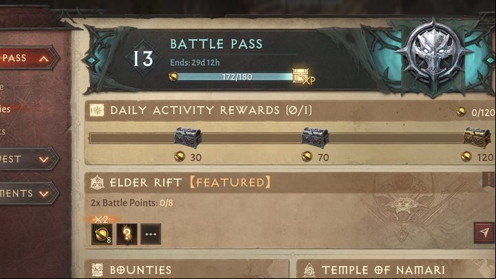 Daily Activity rewards are the most important - they allow you to earn Platinum - Diablo Immortal: Daily Routine - Activities - Diablo Immortal Guide