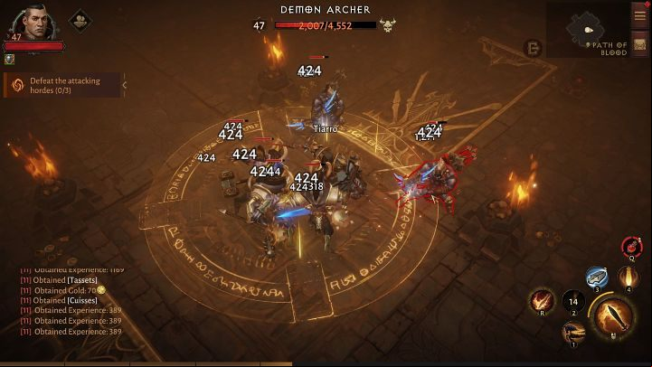 The task is not complicated, it is enough to defeat a few waves of enemies - monsters fighting at close range and those with ranged attacks - Diablo Immortal: Shadow Lottery - rules, how to win - Basics - Diablo Immortal Guide