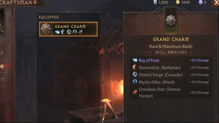 You will unlock access to charms at level 56 - Diablo Immortal: Charms - Crafting and equipping - Diablo Immortal Guide