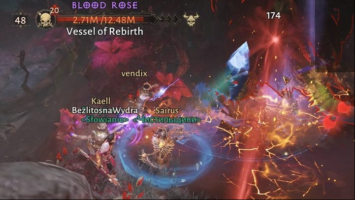 Stick to the left side to avoid the beam - Diablo Immortal: Blood Rose - boss, how to defeat - Bosses - Diablo Immortal Guide
