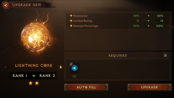 All types of gems can be upgraded in Diablo Immortal, and it' - Diablo Immortal: Gems - Crafting and equipping - Diablo Immortal Guide