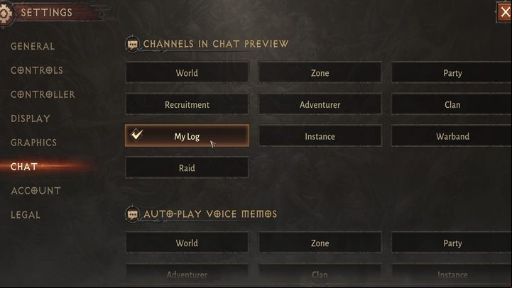 The first items on the page are the channels visible in the chat - Diablo Immortal: Chat - how to disable? - Game mechanics and information - Diablo Immortal Guide