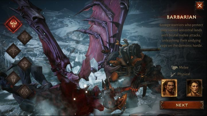 There are 6 different character classes in Diablo Immortal: Barbarians, Sorcerers, Monks, Crusaders, Demon Hunters, and Necromancers - Diablo Immortal: Beginners guide - Basics - Diablo Immortal Guide