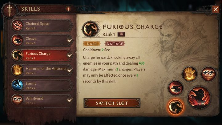 In Diablo Immortal, you can freely change the set of skills and replace some of them with others you already know - Diablo Immortal: Beginners guide - Basics - Diablo Immortal Guide
