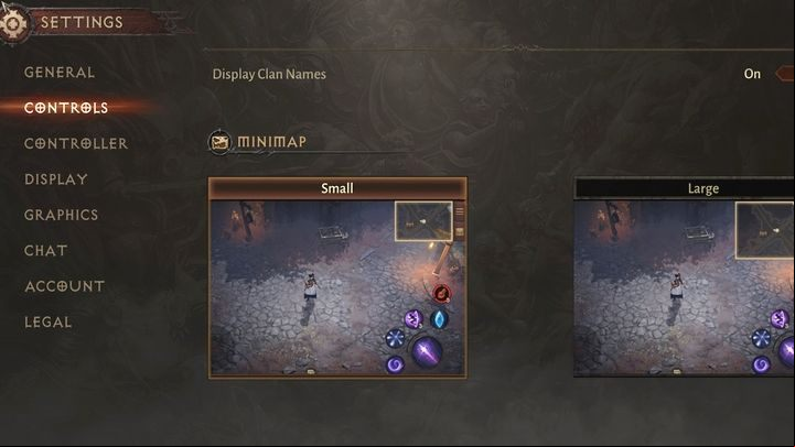 In the game options, you can change the size of the mini-map to a smaller or larger one - Diablo Immortal: Beginners guide - Basics - Diablo Immortal Guide
