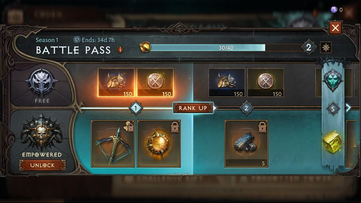 The Battle in Diablo Immortal is divided into a free and paid section - Diablo Immortal: Beginners guide - Basics - Diablo Immortal Guide