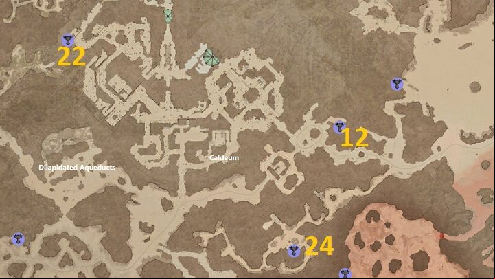 There are 3 Altars to discover in Caldeum - Diablo 4: Altars of Lilith - Kehjistan - Altars of Lilith - Diablo 4 Guide