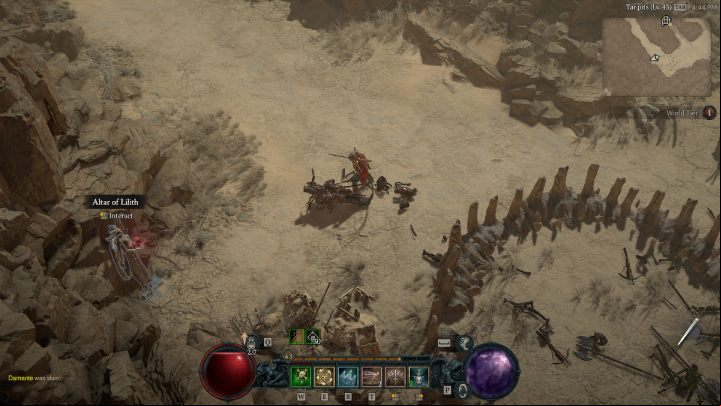 Altar #14 can be found near the Sunken Library dungeon between the rocks - Diablo 4: Altars of Lilith - Kehjistan - Altars of Lilith - Diablo 4 Guide
