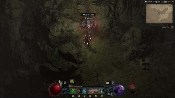 Altar #24 is at the edge of the southern part of the map - Diablo 4: Altars of Lilith - Hawezar - Altars of Lilith - Diablo 4 Guide