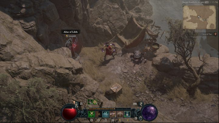 Altar #34 is located near the Light's Refuge dungeon - Diablo 4: Altars of Lilith - Hawezar - Altars of Lilith - Diablo 4 Guide