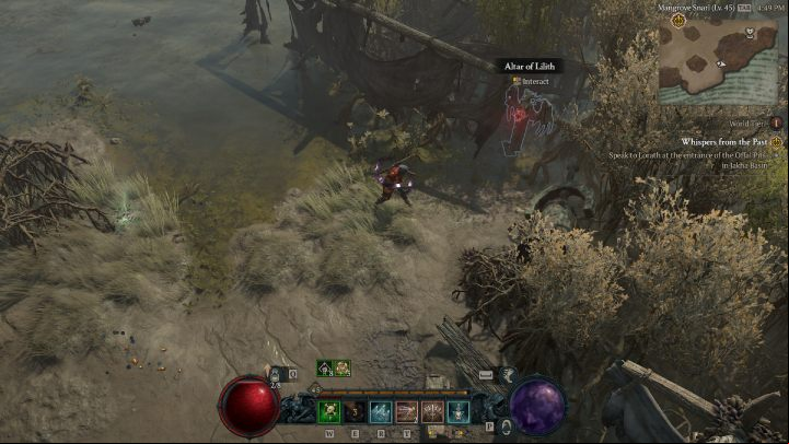 Altar #13 is above the water in the southern part of Forsaken Coast - Diablo 4: Altars of Lilith - Hawezar - Altars of Lilith - Diablo 4 Guide