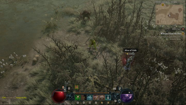 Altar #17 can be found north of the Ghoa Ruins dungeon - Diablo 4: Altars of Lilith - Hawezar - Altars of Lilith - Diablo 4 Guide