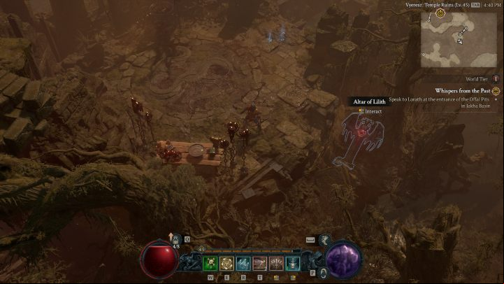 To get to the Altar #28 you have to jump over the abyss - Diablo 4: Altars of Lilith - Hawezar - Altars of Lilith - Diablo 4 Guide