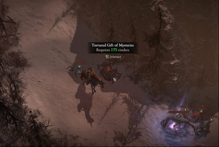 Mystery Chests, called Tortured Gifts of Mysteries by the game, are quite rare, but more often you'll encounter standard Helltide Chests - Diablo 4: Helltide and Mystery Chests - End game - Diablo 4 Guide