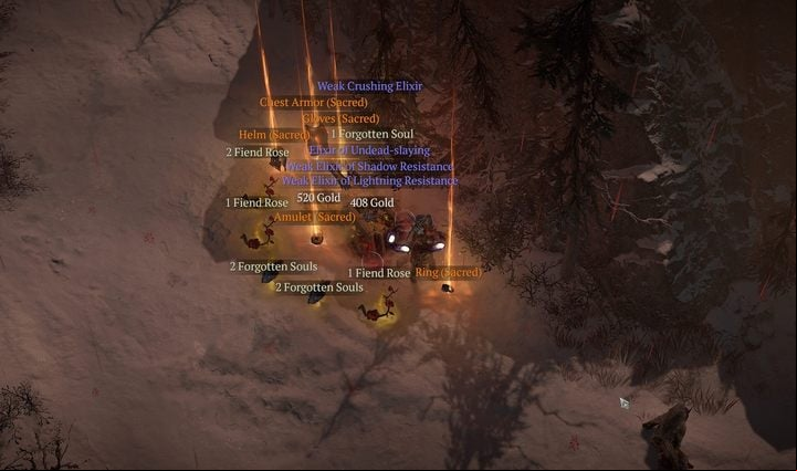 The amount of loot gained from a Mystery Chest is colossal - a lot of rare crafting materials, including Forgotten Souls and Fiend Roses, and legendary items. - Diablo 4: Helltide and Mystery Chests - End game - Diablo 4 Guide