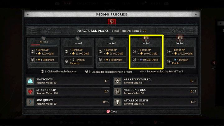 By default, you can have a maximum of 500 Murmuring Obols in the inventory, and after reaching this limit, you won't be able to pick up more Obols - Diablo 4: How to collect Murmuring Obols? - Equipment - Diablo 4 Guide
