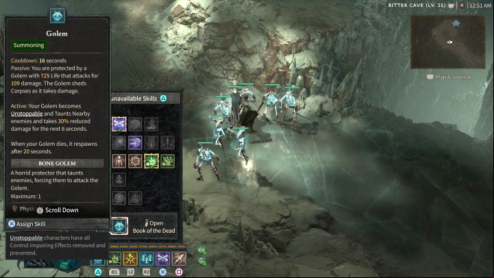 This concludes the quest, but you still need to assign golem summoning to the action bar - Diablo 4: Necromancer Call of the Underworld - Priority Quests - Diablo 4 Guide