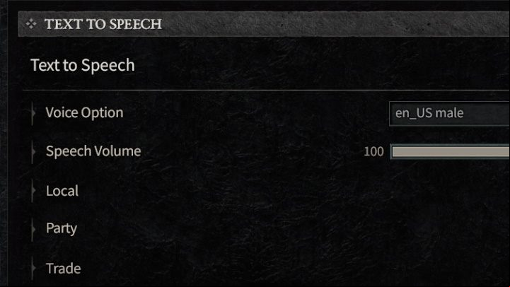 You can choose whether you want chat messages and non-voiced dialogue converted using text-to-speech - Diablo 4: Accessibility Features - Appendix - Diablo 4 Guide