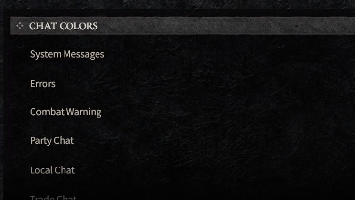 Here you can set the colors of different categories of chat text - Diablo 4: Accessibility Features - Appendix - Diablo 4 Guide