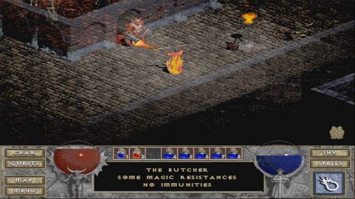 Butcher in Diablo 1. - Diablo 4: How to defeat miniboss Butcher? - Bosses - Diablo 4 Guide