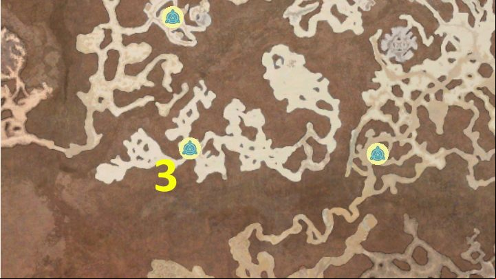 3 - Diablo 4: Waypoints map - Fractured Peaks - Waypoints - Diablo 4 Guide