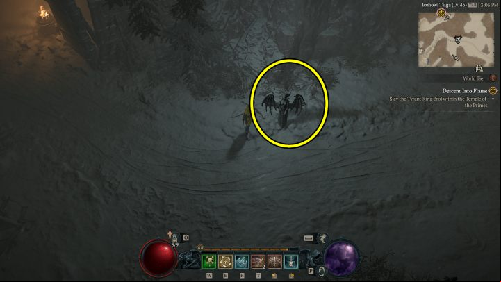 Altar #2 is east of Nevesk - Diablo 4: Altars of Lilith map - Fractured Peaks - Altars of Lilith - Diablo 4 Guide