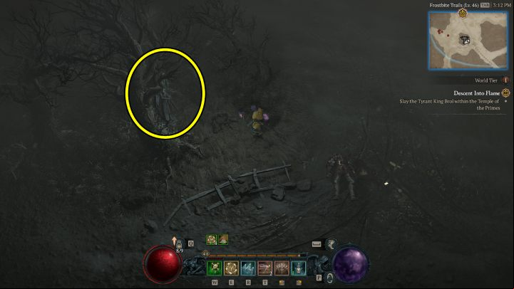 Altar #5 is located northwest of Nevask, on the road to the Nostrava Stronghold - Diablo 4: Altars of Lilith map - Fractured Peaks - Altars of Lilith - Diablo 4 Guide