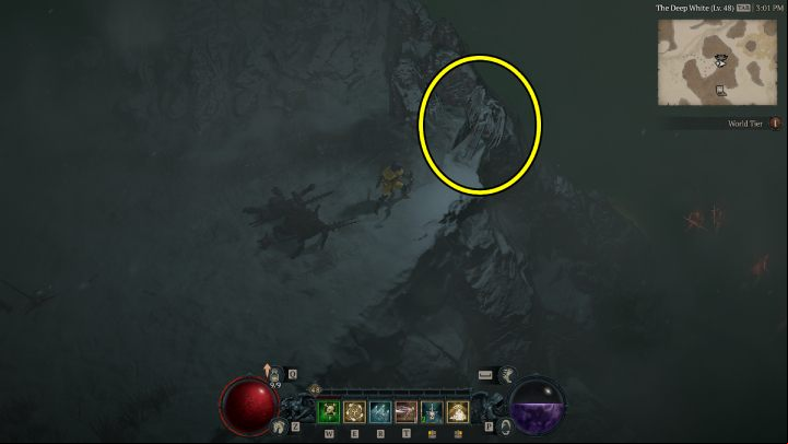 Altar #14 is near the main road from Sarkova to Frigid Expanse - Diablo 4: Altars of Lilith map - Fractured Peaks - Altars of Lilith - Diablo 4 Guide