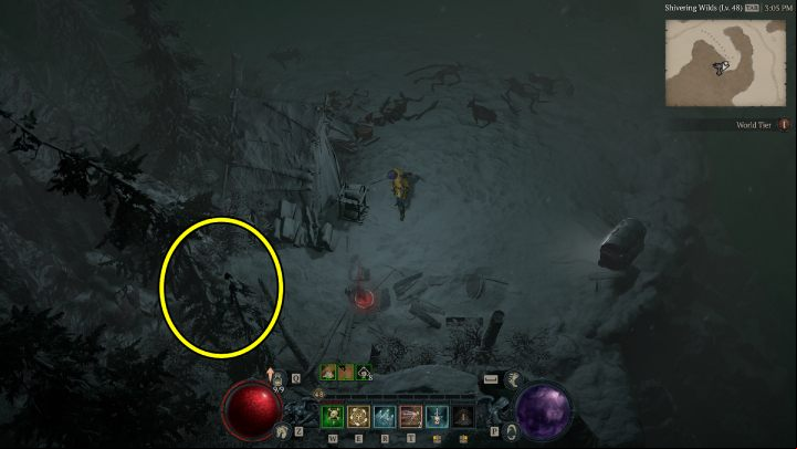 Altar #18 is near the main road to Gale Valley - Diablo 4: Altars of Lilith map - Fractured Peaks - Altars of Lilith - Diablo 4 Guide
