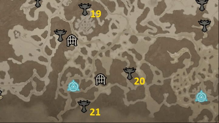 Dobrev Taiga has 3 Altars - Diablo 4: Altars of Lilith map - Fractured Peaks - Altars of Lilith - Diablo 4 Guide