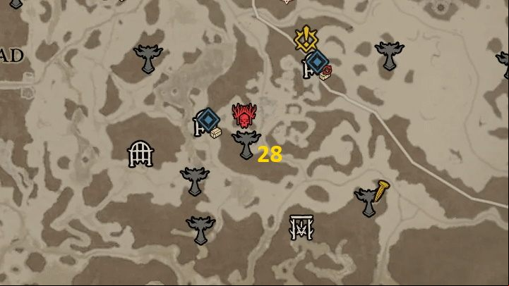 There is 1 Altar in the Malnok fortress - Diablo 4: Altars of Lilith map - Fractured Peaks - Altars of Lilith - Diablo 4 Guide