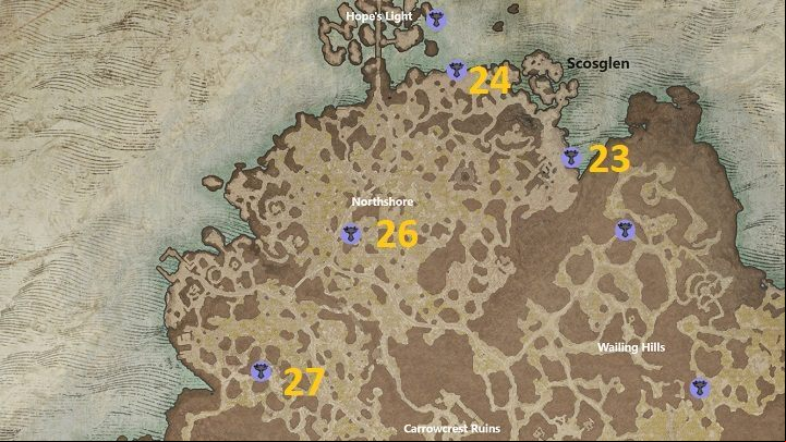 There are 4 Altars to discover in the Northshore area - Diablo 4: Altars of Lilith - Scosglen - Altars of Lilith - Diablo 4 Guide